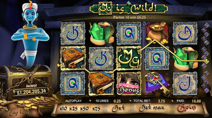 Millionaire genie slot game